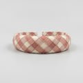 Quilted Padded Headband - Pink Plaid – hair accessories (view 1)