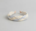 Twisted Lace Padded Headband - Blue – hair accessories (view 1)
