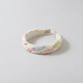 Twisted Lace Padded Headband - Blue