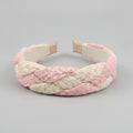 Twisted Lace Padded Headband - Pink – hair accessories (view 1)