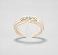 Cream Padded Headband With Rhinestone Embellishment – hair accessories (view 1)