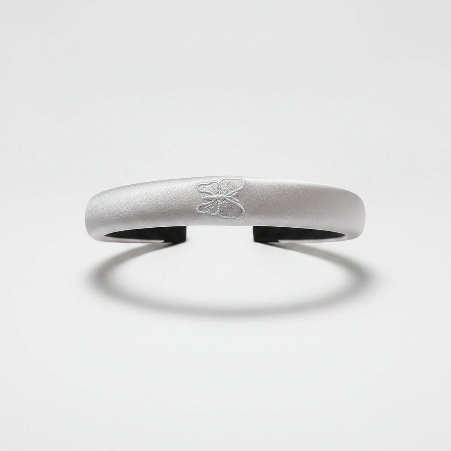 Pearl Lace Padded Headband - Gray