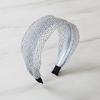 Knit Padded Headband - Gray Woven Rattan