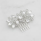 Crystallized Statement Hair Comb - Silver – hair accessories (view 2)