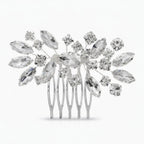 Crystallized Statement Hair Comb - Silver – hair accessories (view 1)