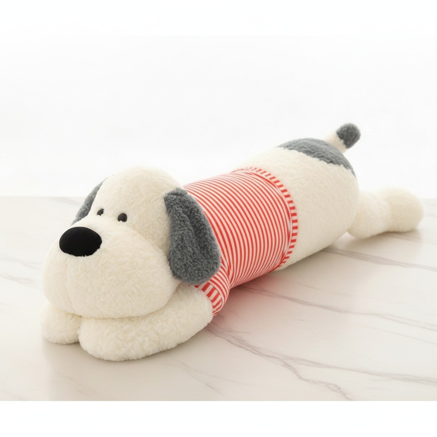 Cozy Striped Puppy Plush