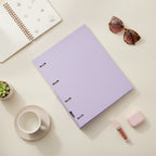 Leather 2-Ring Binder with Rose Clasps - Purple – stationery (view 2)
