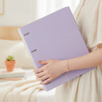 Leather 2-Ring Binder with Rose Clasps - Purple – stationery (view 3)