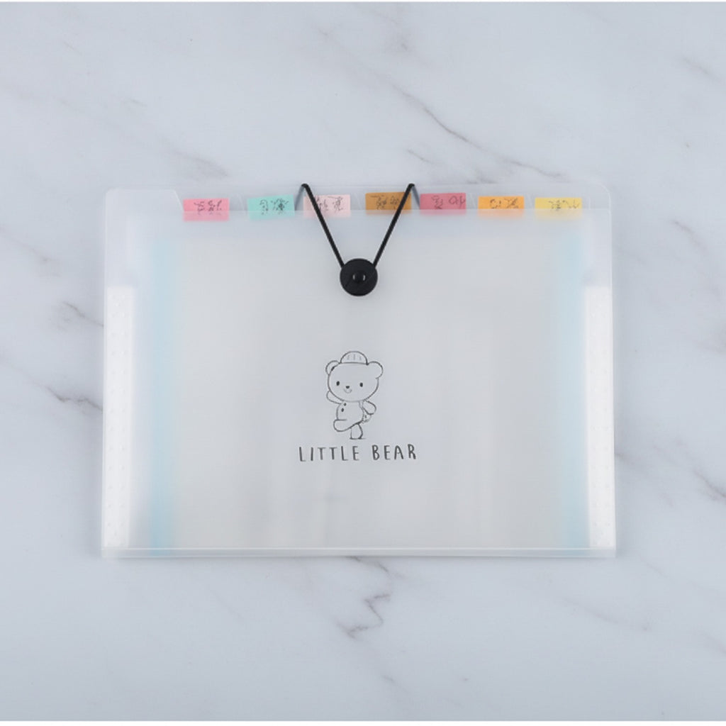 Little Bear Accordion File Organizer With Colorful Tabs – stationery (view 2)