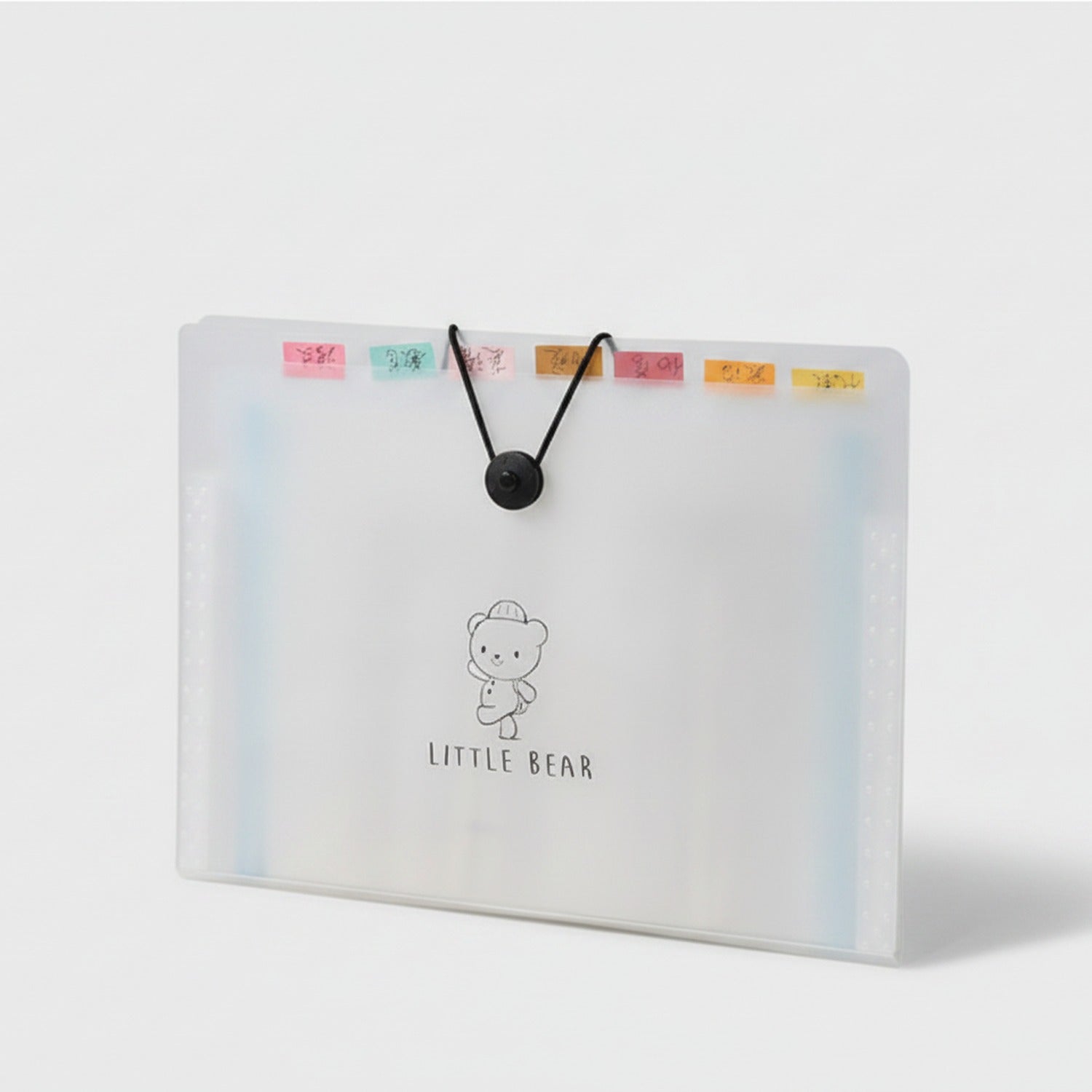 Little Bear Accordion File Organizer With Colorful Tabs