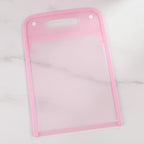 Plastic Clipboard With Handle And Storage Pocket - Vertical Accordion Pouch Pink