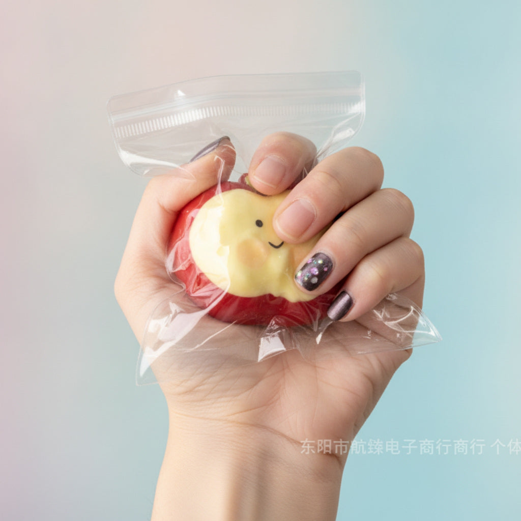 Smiling Apple Squishy - Red