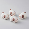 Cute Brown Spot Puppy Figurines Set – novelty & toys (view 1)