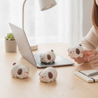 Cute Brown Spot Puppy Figurines Set – novelty & toys (view 3)