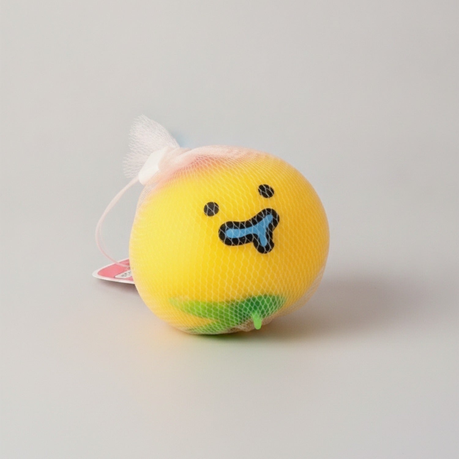 Rainbow Gradient Pear Squishy With Cute Face