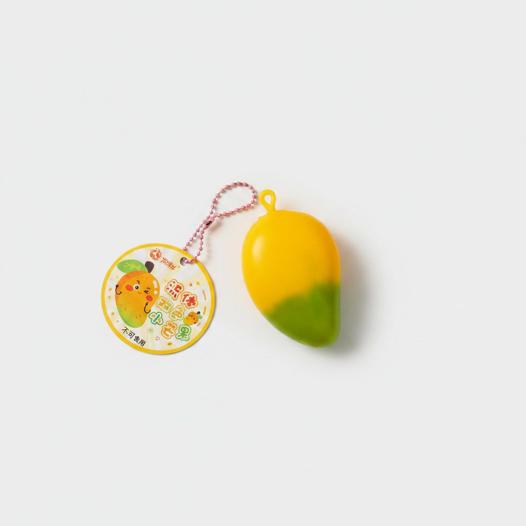 Mango Gradient Squishy with Beaded Keychain