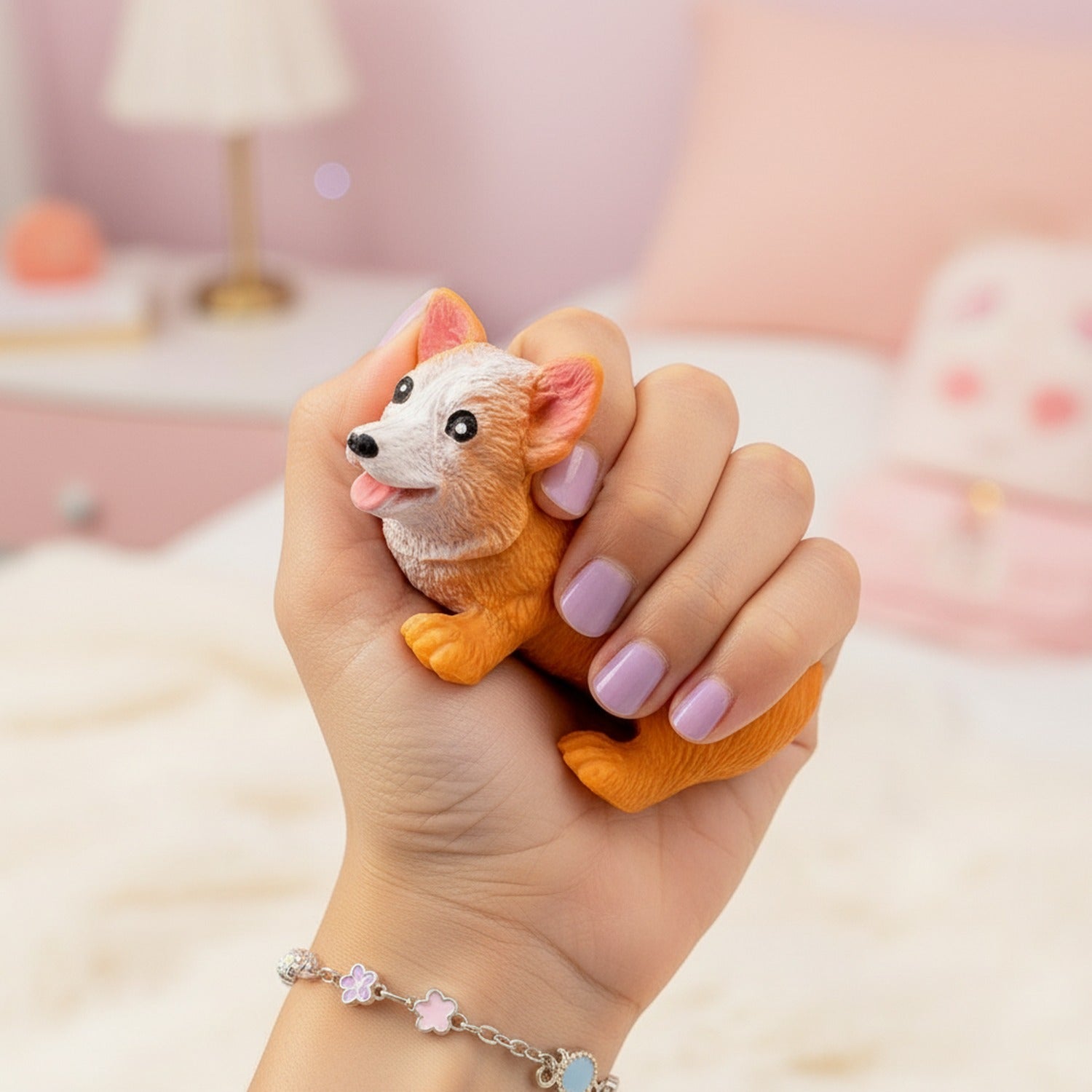 Orange Corgi Squishy Plush Toy