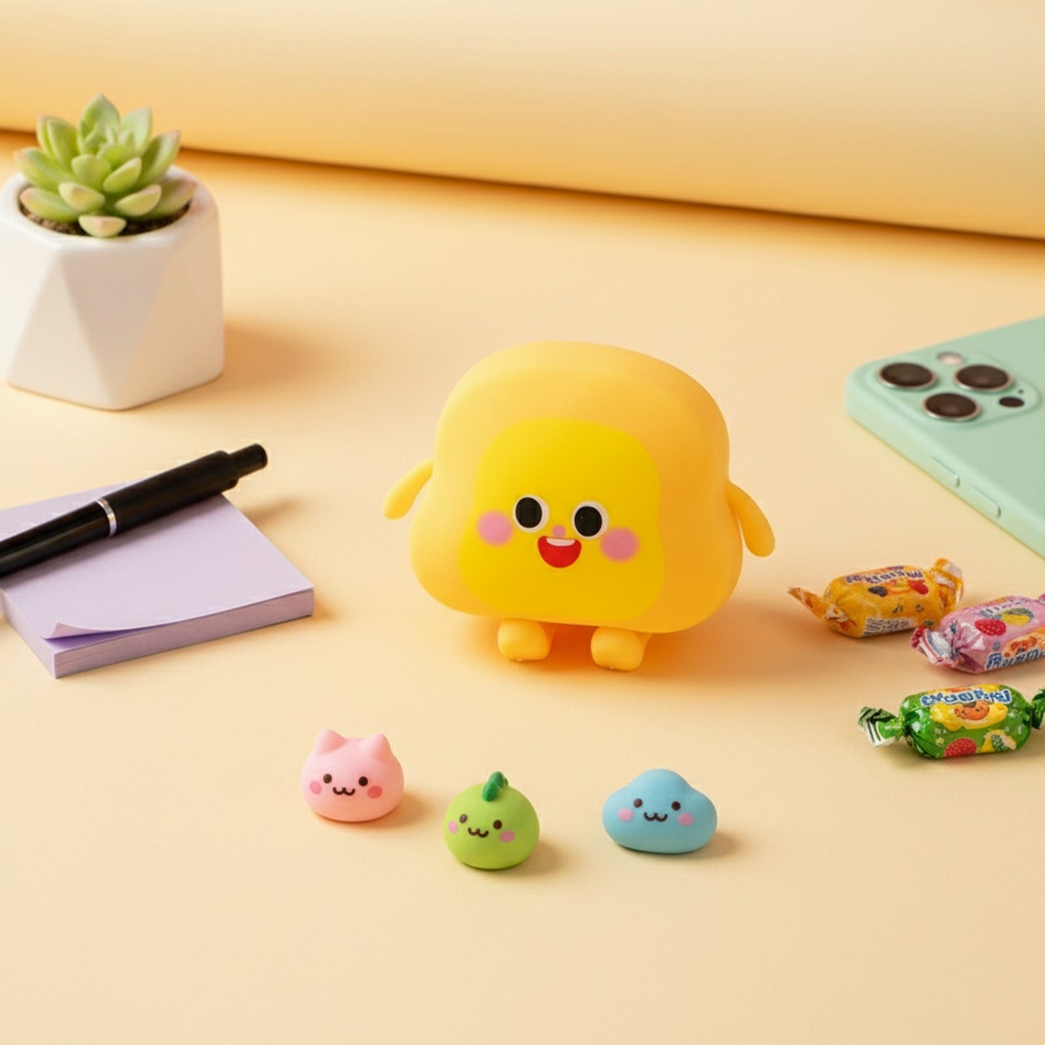 Cute Yellow Chick Squishy Plush Set – novelty & toys (view 2)