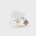 Cute Ghost Squishy With Beaded Chain Charm