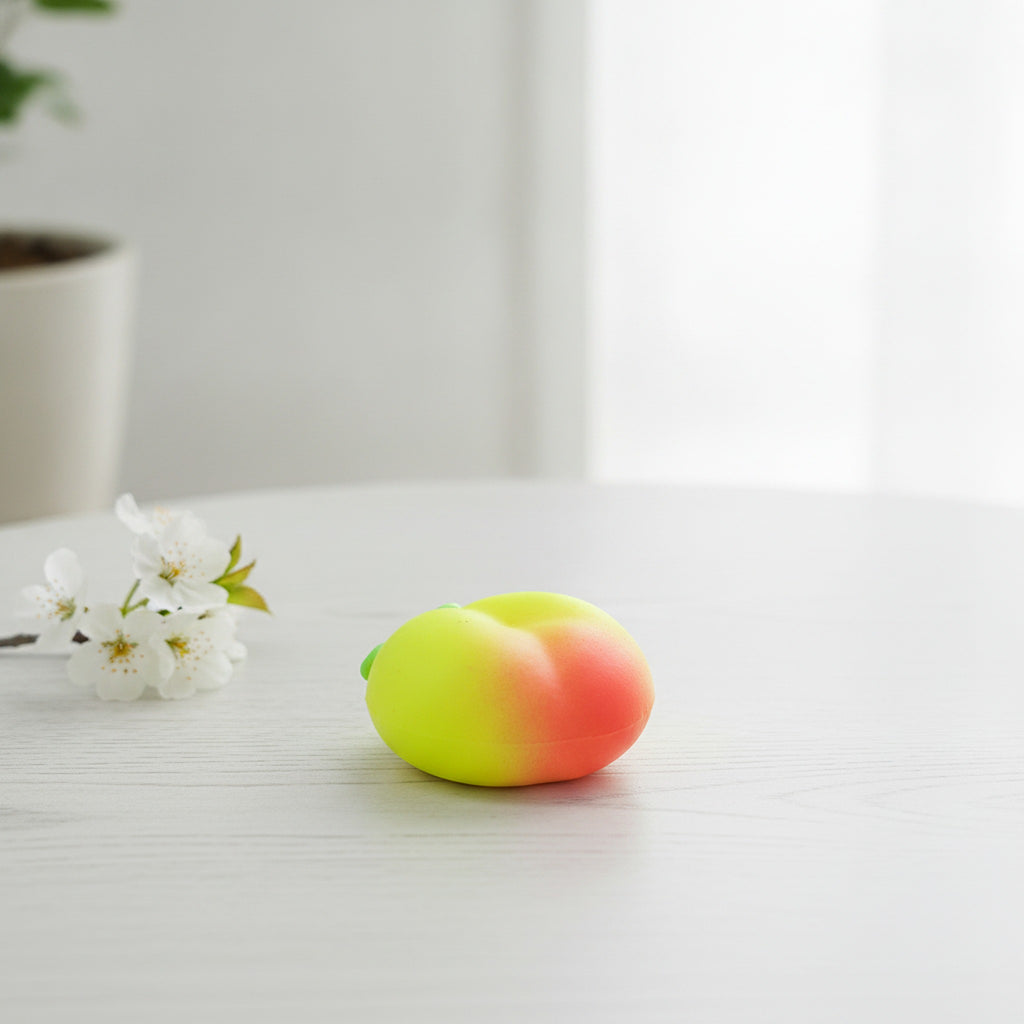 Peach Fidget Squeeze Squishy Toy - Yellow