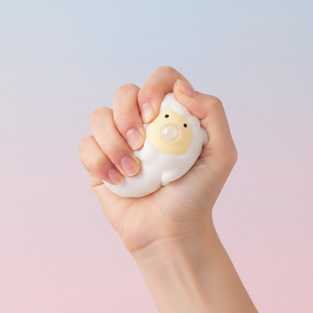 Sheep Bubble‑blowing Squishy Stress Toy - White