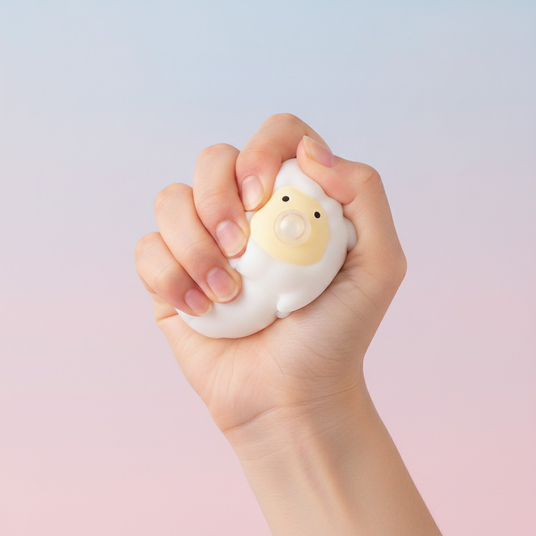 Sheep Bubble‑blowing Squishy Stress Toy - White