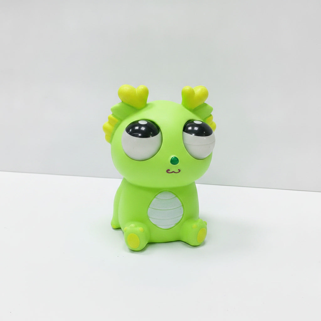 Pop‑eyed Dragon Squeeze Squishy Toy - Colored