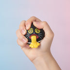 Black Cat Emoji Vomit Squeeze Toy