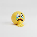 Crying Emoji Vomit Squeeze Toy - Yellow