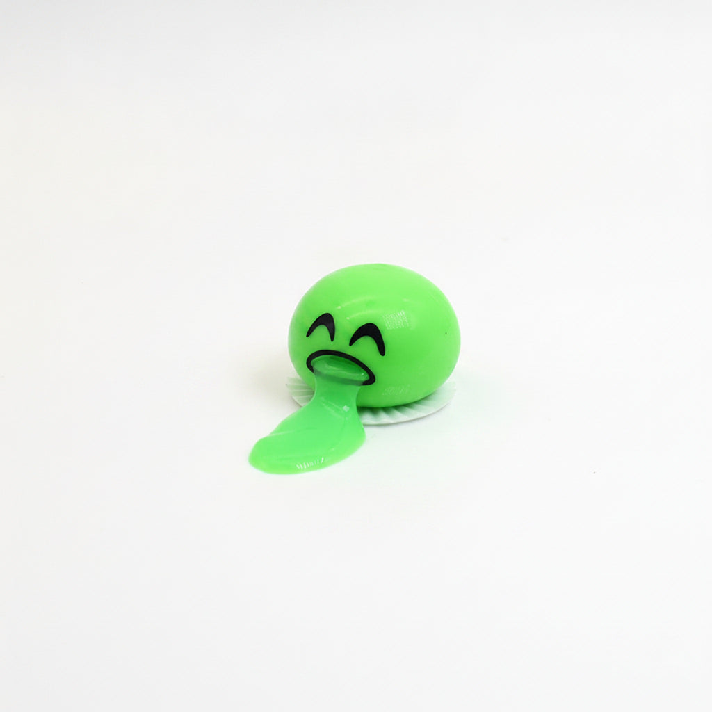 Vomiting Emoji Squeeze Toy - Green