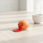 Vomiting Emoji Squeeze Toy - Orange