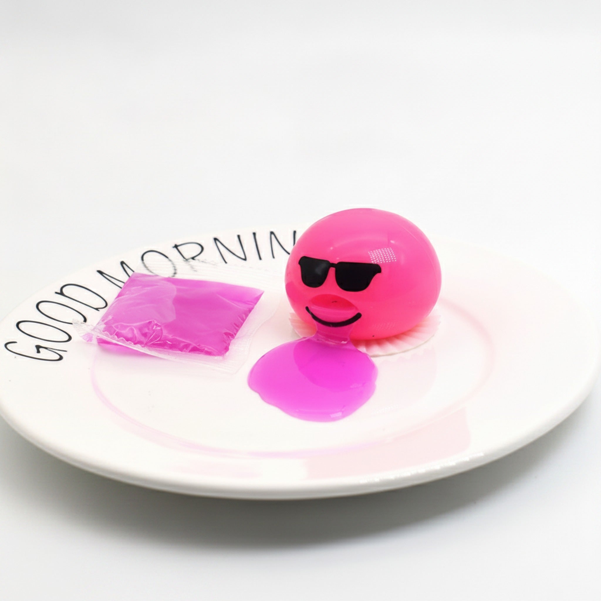 Sunglasses Emoji Squeeze Toy - Pink