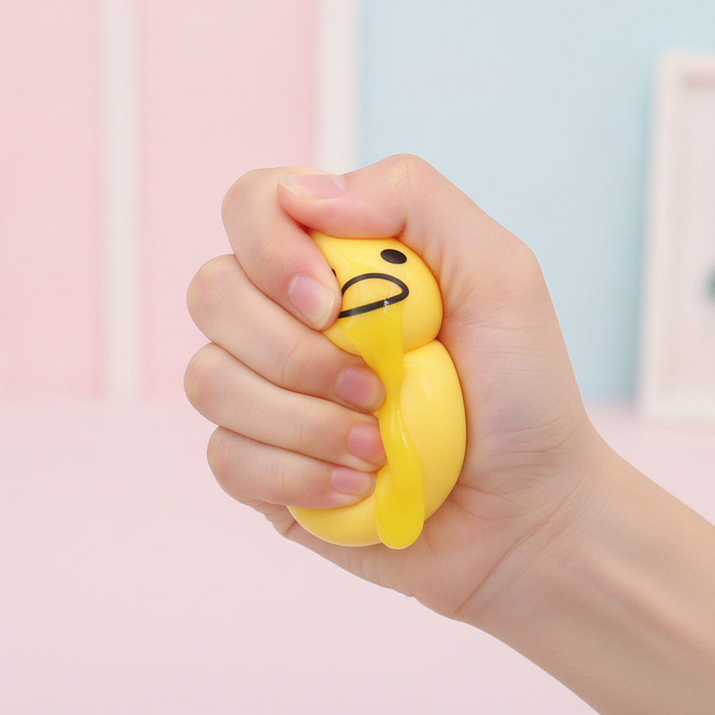 Vomiting Emoji Squeeze Toy - Yellow