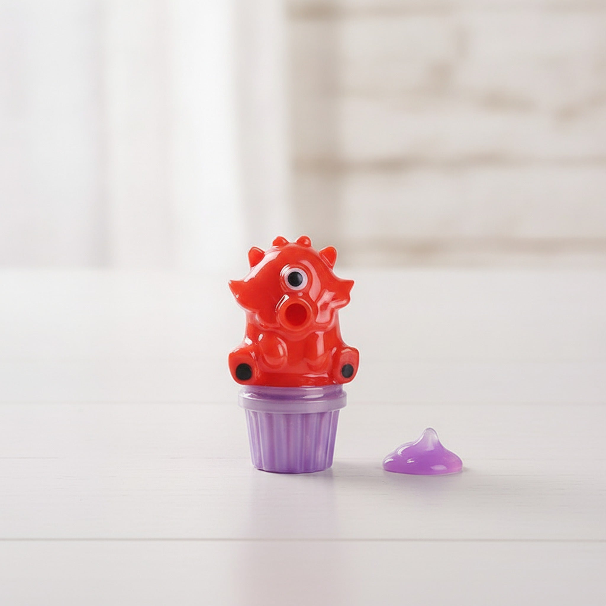 Vomiting Egg Yolk Slime Fidget Squeeze Stress Relief Toy - Red