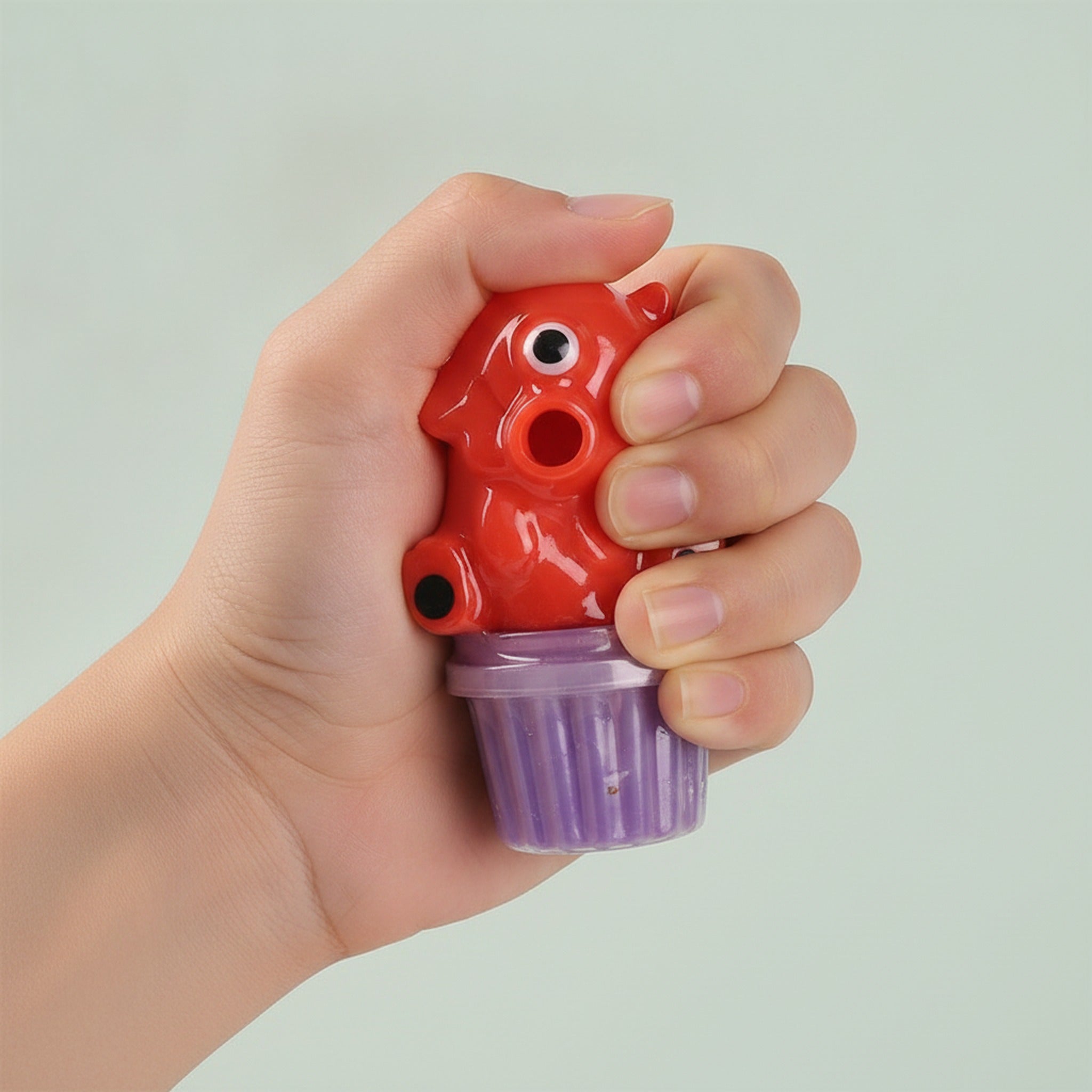 Vomiting Egg Yolk Slime Fidget Squeeze Stress Relief Toy - Red