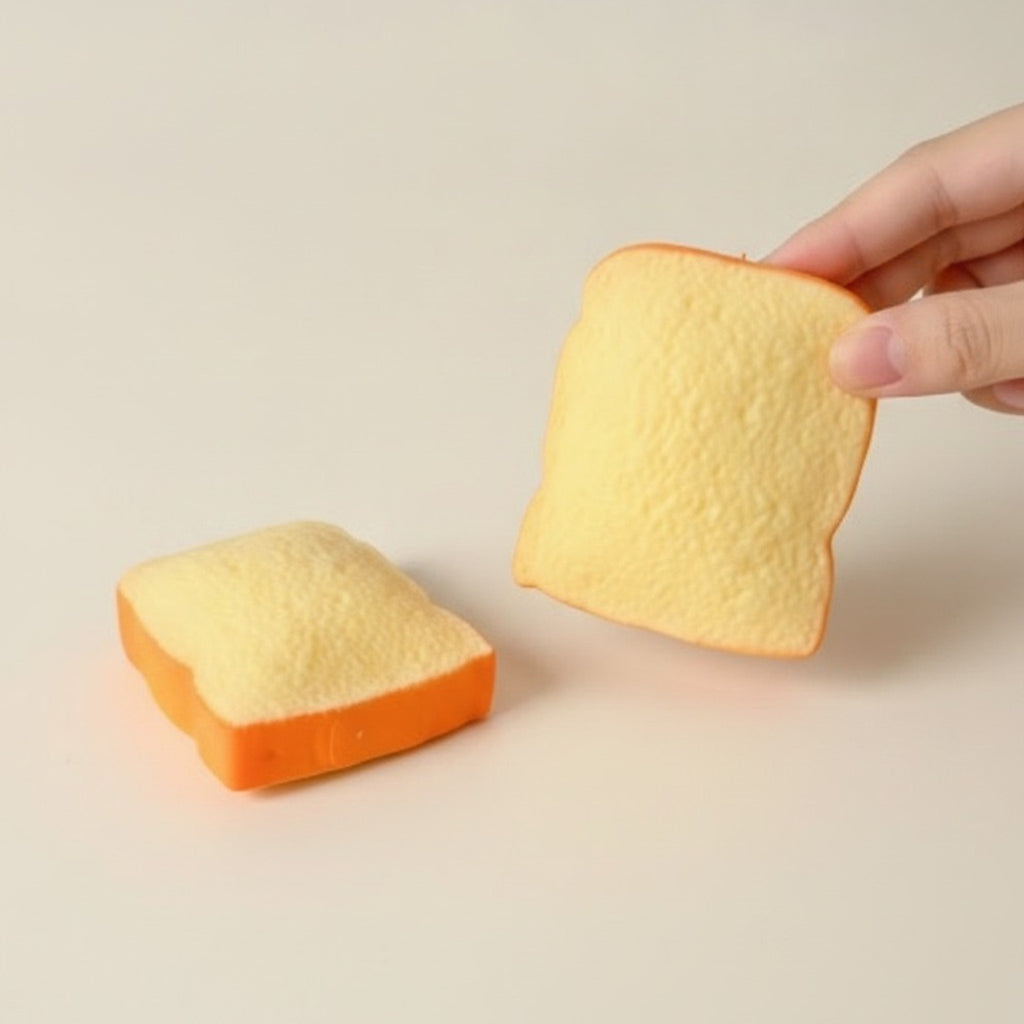 Soft Wheat Sliced Bread Squishy Toys – novelty & toys (view 1)