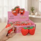 Cute Strawberry Squeezing Stress Relief Toy 12-Pack – novelty & toys (view 2)