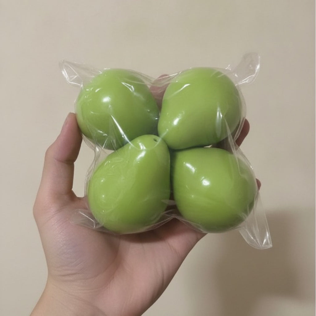 Green Avocado Shaped Squishy Stress Ball – novelty & toys (view 3)
