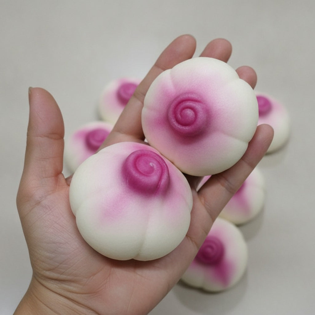 Cute Swirl Flower Shaped Buns – novelty & toys (view 3)