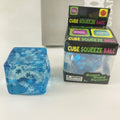 Glitter Snowflake Cube Stress Squeeze Ball – novelty & toys (view 1)