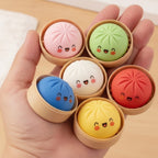 Cute Baozi Steamed Bun Squishy Fidget Toys – novelty & toys (view 3)