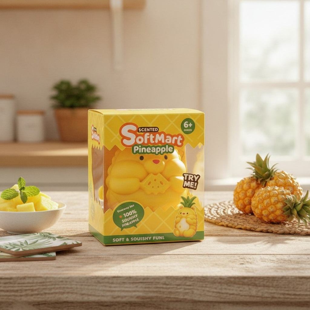 Scented SoftMart Pineapple Squishy Fun Toy – novelty & toys (view 2)