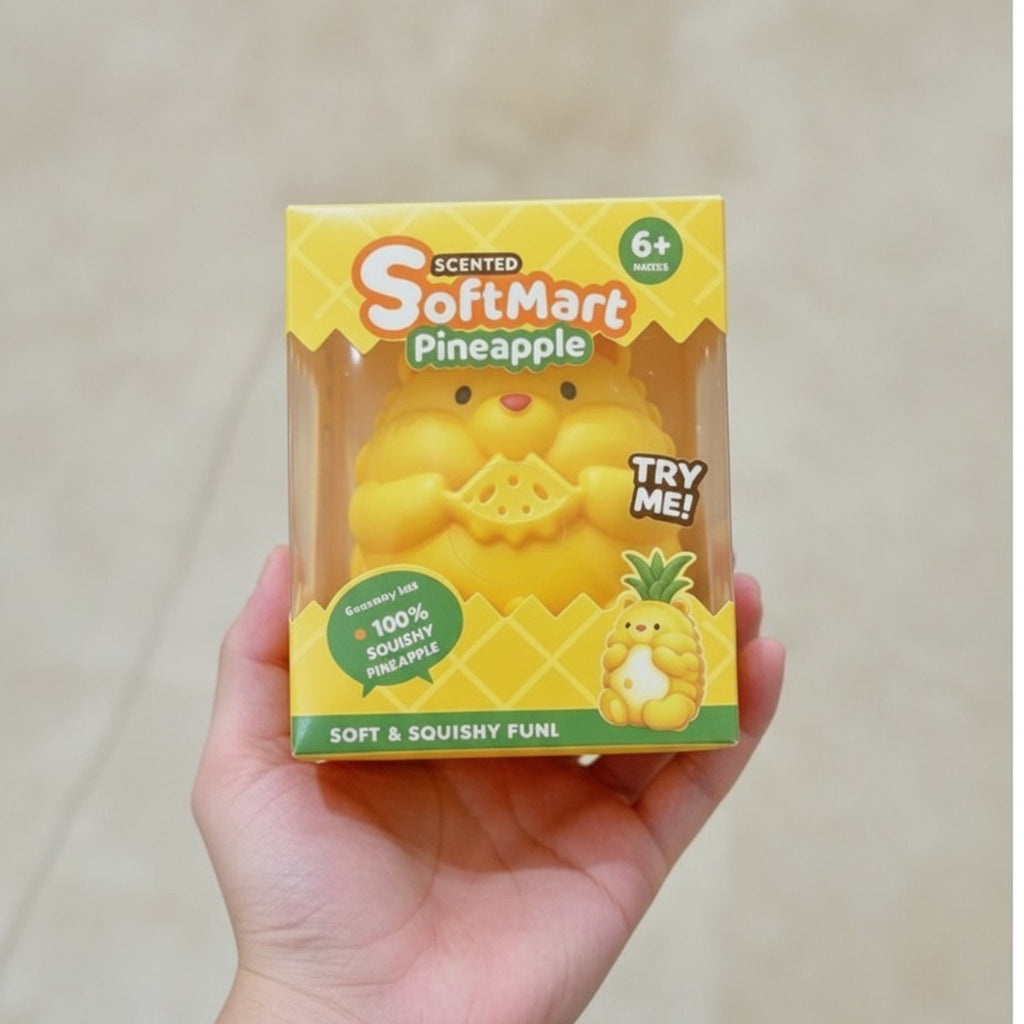 Scented SoftMart Pineapple Squishy Fun Toy – novelty & toys (view 3)