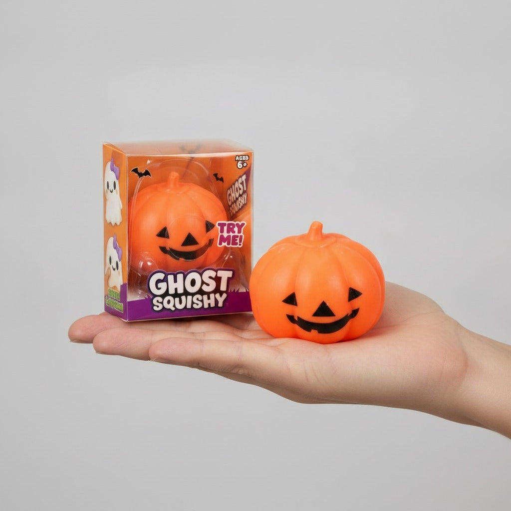 Ghost Squishy Halloween Pumpkin Stress Toy – novelty & toys (view 3)
