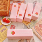 Pink Strawberry Novelty Block Eraser Set – novelty & toys (view 2)