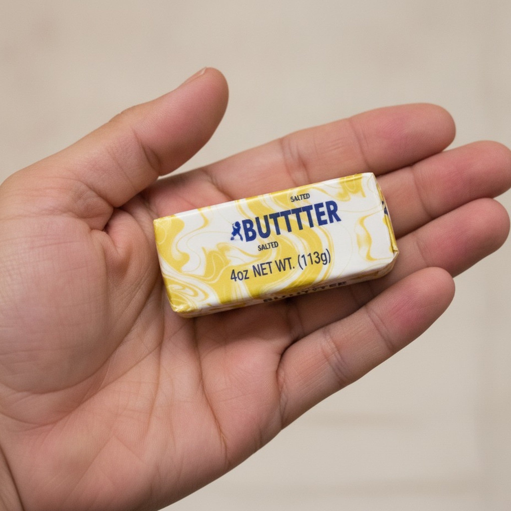 4oz Salted Butter Sticks Yellow Swirl Design – novelty & toys (view 3)