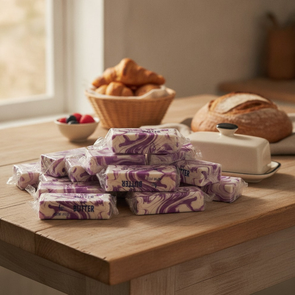 Purple Swirl Marbled Butter Sticks – novelty & toys (view 2)