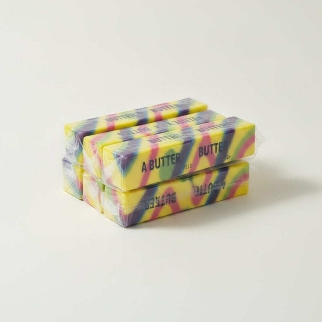 Rainbow Swirl Salted Butter Sticks – novelty & toys (view 1)