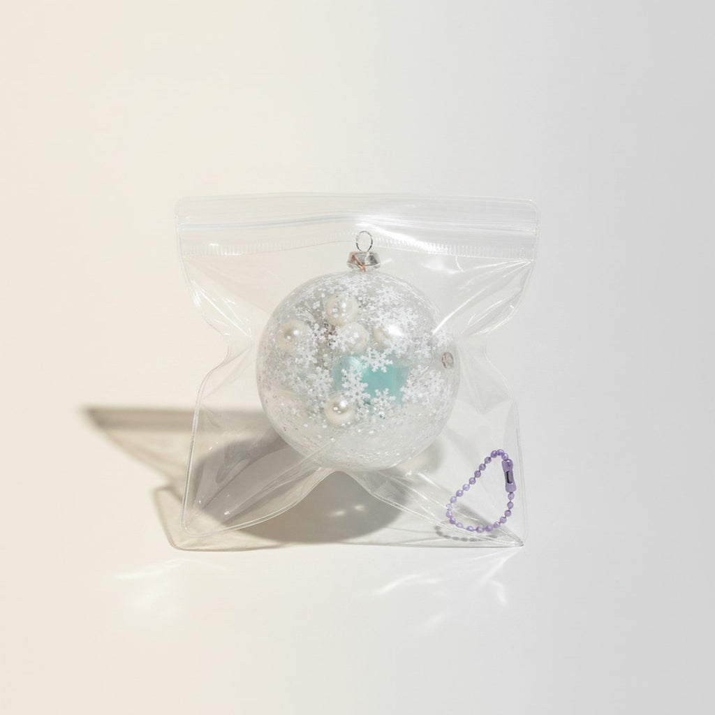 Winter Wonderland Glitter Sphere Ornament – novelty & toys (view 1)