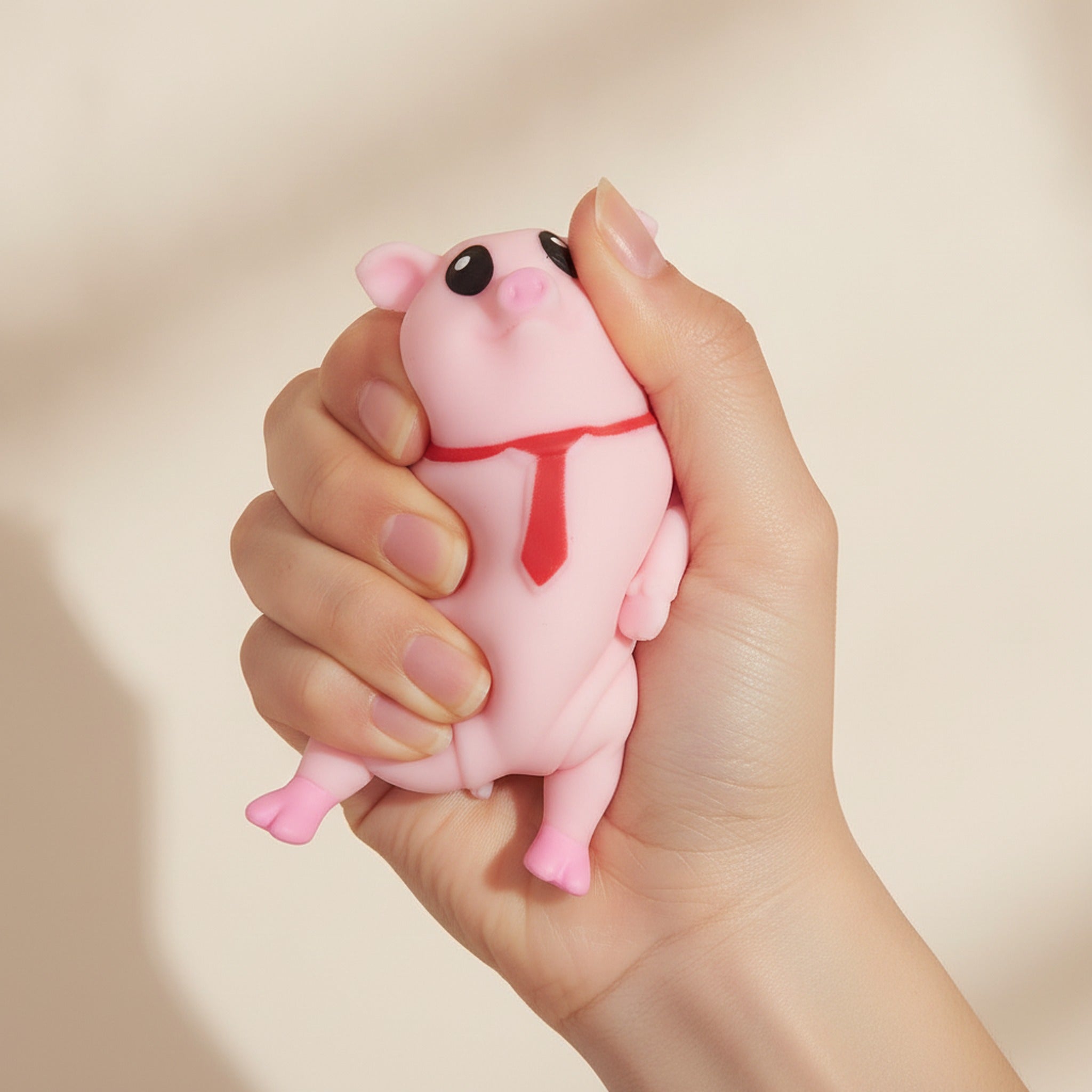 Cute Piggy Squeeze Toy - Pink